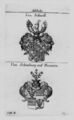 1820 - Von Schnell Schönberg Wappen Adel coat of arms heraldry Kupferstich
