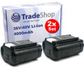 2x Li-ion Akku 36V/40V / 4000mAh für Ryobi RHT36B61R RHT36C60R26 RHT36C61R20S