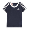 adidas 3-streifeniges T-Shirt Junior Mädchen - marineblau/11-12 Jahre