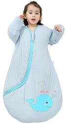 Kinder Baby Schlafsack Winter mit abnembar Langarm Wattiert Schlafanzug DE  R8N9