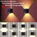 Cube 7W LED Außenleuchte mit Bewegungsmelder Wandleuchte Wandlampe Treppenhaus