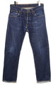 Nudie Average Joe Dry Dirt Organic Herrenjeans W31 L30 Schnurrhaare Straight Fit