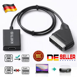 SCART zu HDMI Konverter Adapter SCART auf HDMI Video Audio Konverter Videokabel 