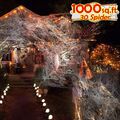 FUXHBFB 1000 Quadratmeter Spinnennetze Halloween Dekorationen Bonus mit 30 gefälschten Spinnen