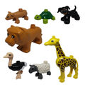 LEGO Duplo Tiere Bauernhof Zoo Nilpferd Elefant Strauß Löwe Huhn Hund Katze