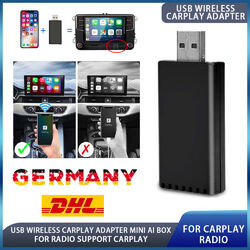 Apple iPhone USB Wireless CarPlay Adapter Bluetooth Für IOS Wired CarPlay Radio