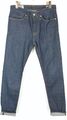 Kings Of Indigo John-Selvage Jeans Damen W28 31 Slim Knopf Fly Logo Blau