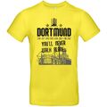 T-Shirt Dortmund You'll Never Walk Alone Damen Herren Schwarz Gelb Ruhrpott (2) 