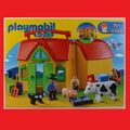 Playmobil 6962 1.2.3 Mein Mitnehm-Bauernhof Mitnehm Bauernhof Farm Haus 123 NEU