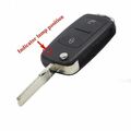 KFZ Klapp Schlüssel 2 Tasten Gehäuse Fernbedienung für VW SKODA AUDI SEAT GOLF