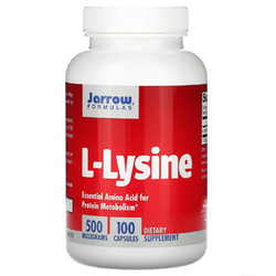 Jarrow Formulas L-Lysin HCL 500 mg 100 Kapseln ohne Zusatzstoffe Strong