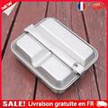 Portable Camping Lunch Box Dining Outdoor Hiking Picnic Aluminum Food Holder Pan