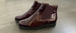 Gabor Boots, Größe 38, Burgunderrot, Lack-Leder, Sehr Gut