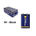 9V E-Block 6LR61 VARTA Industrial Alkaline 4022 MN1604 Hochwertige Batterien neu