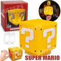 SUPER MARIO Puzzle Block Nachtlicht LED Dekoration Lampe Display Spielzeug