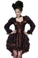 Vampir Kostüm schwarz Vampir Halloween Kostüm Damen Fasching Größe M/ L