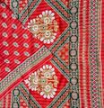 100% Reine Baumwolle Saree Sari Maroon Indien Recycelt Vintage Bedruckter Stoff