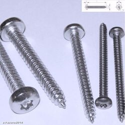  Blechschrauben Edelstahl VA TX  ISO 14585 A2 Linsenkopf Rundkopf tapping screws