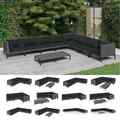 Gartenmöbel Auflagen Poly Rattan Lounge Sofa Sitzgruppe Mehrere Modelle vidaXL