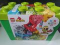 Lego Duplo 10914 deluxe Steinebox Lernspielzeug bunt 85 Teile Auto Blumen 