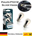2x Philips PY21W Silver Vision 12V 12496SVB2 Ultimate Style Chrom Blinker Birne