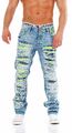 CIPO & BAXX C-1053 Regular Fit Ripped Used Look Herren Jeans Hose
