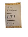 Victor Klemperer LTI - Notizbuch eines Philologen Reclam 