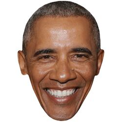 Barack Obama (Laugh) Big Head. Larger than life mask.