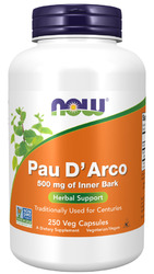 Now Foods Pau D'Arco 500 mg 250 Kapseln