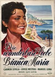 Wunderbare Liebe der... Carmen Sevilla  orig. Filmplakat DIN A1  Grafik Botjagin