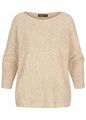 Damen Cloud5ive Strick Pullover Sweater Fledermaus Wellenoptik beige B23116035