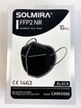 Solmira Atemschutzmaske FFP2 schwarz | 50 Stück (10 Stk. = VE)