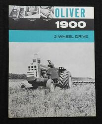 1963 " Der oliver 1900 2-WHEEL Drive Traktor " Spezifikationen Prospekt Sehr