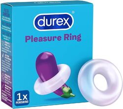 Durex Pleasure Ring Dehnbarer Penisring aus angenehm weichem Silikon - 1 Stück