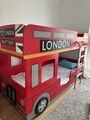 Kinderbett. London Etagenbett Rot. Mit 2 Matratzen Und Lattenroste.