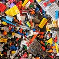500g LEGO verschiedene gemischte Steine Teile Stücke Minifigur Starter Set 0,5 kg