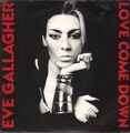 Eve Gallagher Love Come Down 7" Vinyl UK Virgin 1990 - Bildhülle hat Aufkleber
