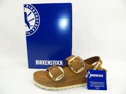 Birkenstock MILANO BIG BUCKLE Sandalen Hausschuhe Braun Normale W Leder geölt 36