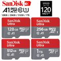 SanDisk ULTRA micro SD XC Speicherkarte 32GB 64GB 128GB 256GB 512GB 1TB 120MB/s