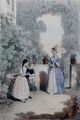 ALLTAG IN  FRANKREICH / FRANCE UM 1850 - hand- color. Litho " ET HORTENSE LE FAI