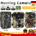 20MP Wildkamera Überwachungskamera FHD 1080P Jagdkamera Fotofalle PIR Nachtsicht