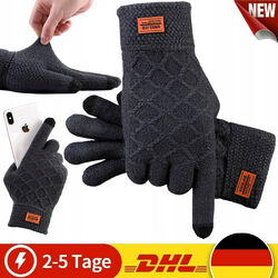 Thermo Strickhandschuhe Touchscreen Woll Handschuhe Thinsulate Gefüttert Winter