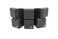 Bose Dual Cube Lautsprecher Acoustimass 5 Series II roter Rand Direct-Reflecting