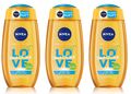 ✅ Nivea Love Sunshine Pflegedusche mit Aloe Vera Shower Gel Duschgel 3x 250ml ✅