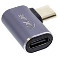 10 x InLine USB 4 Adapter USB-C Stecker/Buchse vertikal rechts/links gewinkelt 