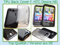 Tasche Case Back Cover für HTC Desire HD Silikon Bumper Etui Schutz hülle Schale