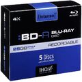 3x Intenso Blu-Ray Disc BD-R 4x 25GB je 5 Jewelcase Record /  15 Rohlinge