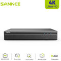 SANNCE 8MP 4K 10CH POE NVR Recorder Überwachungskamera Innen Nachtsicht H.264+