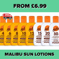 Malibu Sonnenlotion Bräunungslotion Öle von LSF 2 bis LSF 50, 150ml 100ml 200ml 