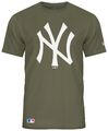 New Era - MLB New York Yankees Team Logo T-Shirt - Olivgrün